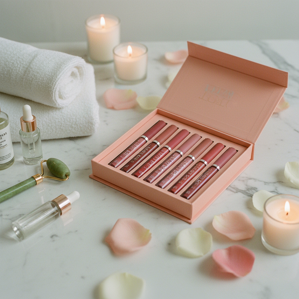 Han Daiyan 6-Piece Matte Lipstick Set – Waterproof, Non-Fading Lip Glaze