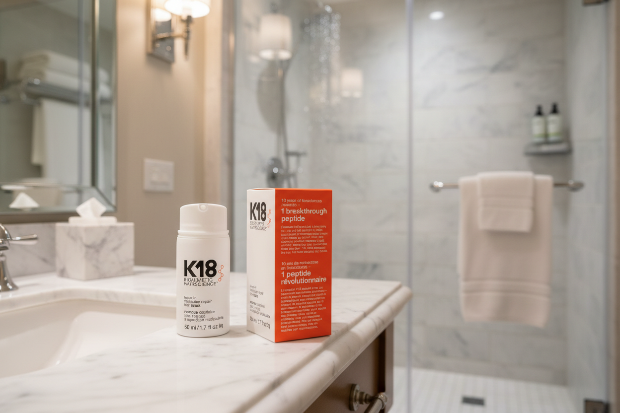 K18 Hotel Bathroom - Real Product Reference